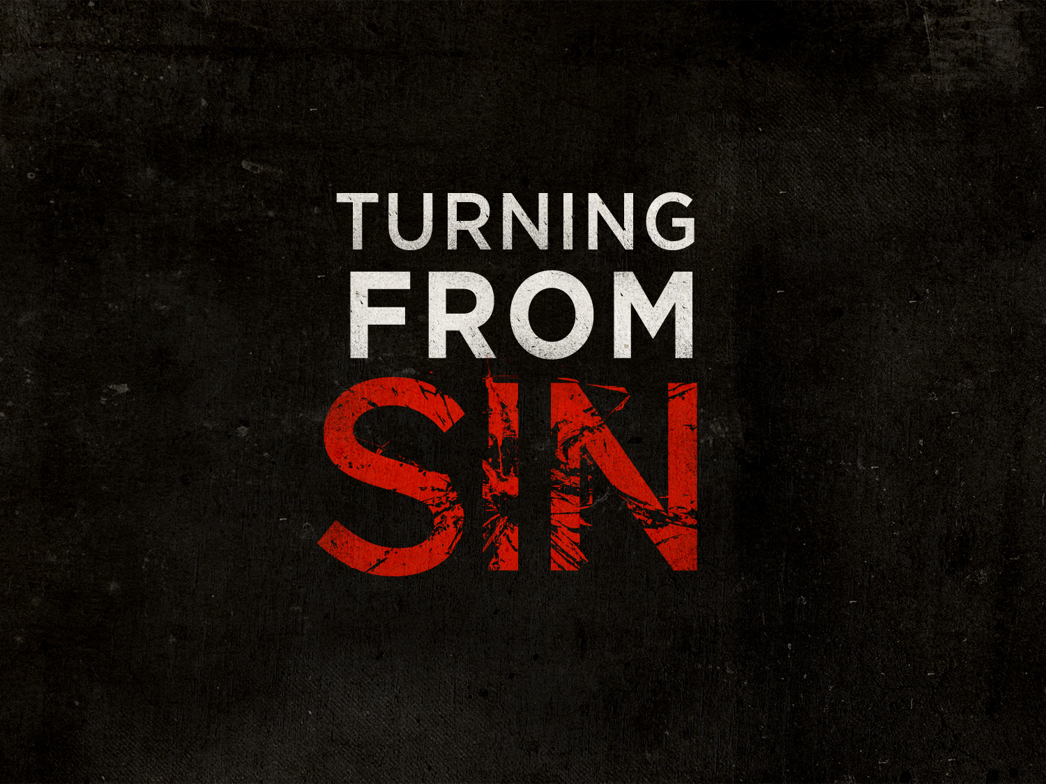turning from sin
