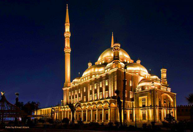 Non-Muslim Tourists Entering the Mosque