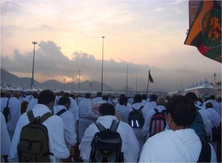 Pilgrims returning from arafah