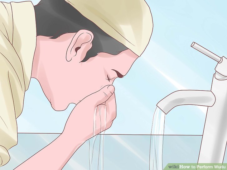 someone making wudu