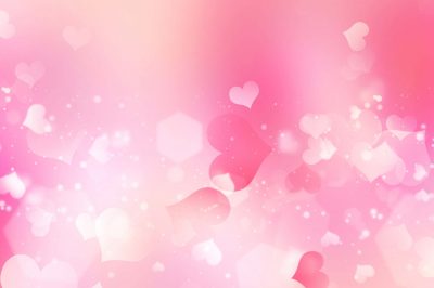 Valentines soft pink red shining herts