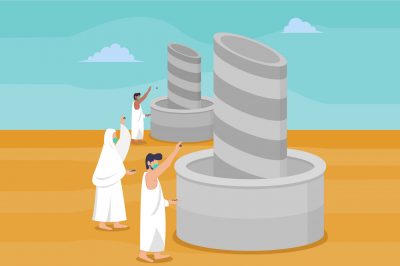 Throwing of the Pebbles in Hajj