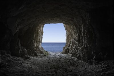 entrance to the cave