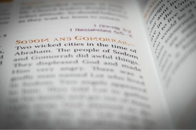 Sodom and Gomorrah defined in a religious dictionary