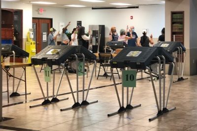 Inside Clear Lake Islamic Center Community Hall - Official Voting site for Harris county