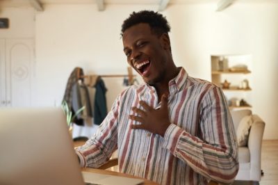 A man laughing-Can Men and Women Joke in Islam?