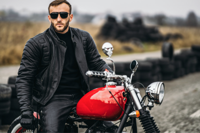 biker-riding-red-motorcycle-on-the-road-