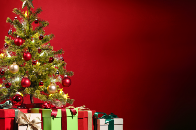 christmas-decoration-on-red-background-Is It Permissible for Muslims to Celebrate Christmas?