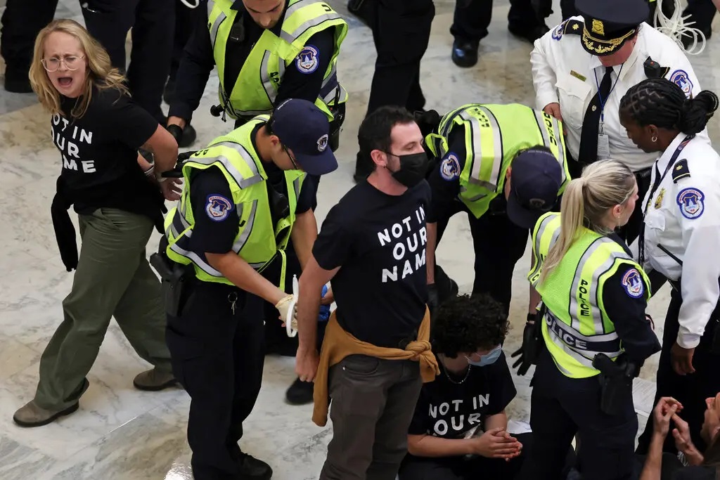 500 Arrested in Capitol as Jewish Groups Protest Israel War on Gaza - About Islam