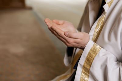 muslim making dua with hands raised-La Hawla Wa La Quwwata Illa Billah