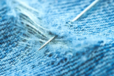 hands sewing