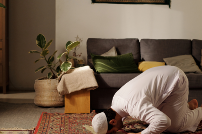 man offering prayer