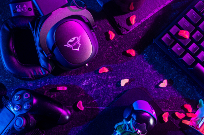 flatlay of game equipment
